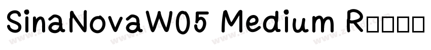 SinaNovaW05 Medium R字体转换